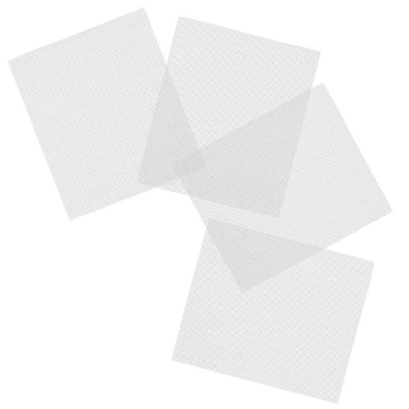 OUNONA 4pcs Plastic Mesh Canvas Sheets For Crochet And Yarn Crafting Plastic Grid Sheets For Embroidery Diy Projects Aquarium Divider Making