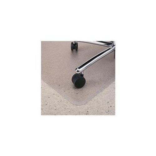 Lorell Chair Mat - 53" Length X 45" Width X 0.17" Thickness Overall - 12" Length X 25" Width Lip - Clear (LLR69166)