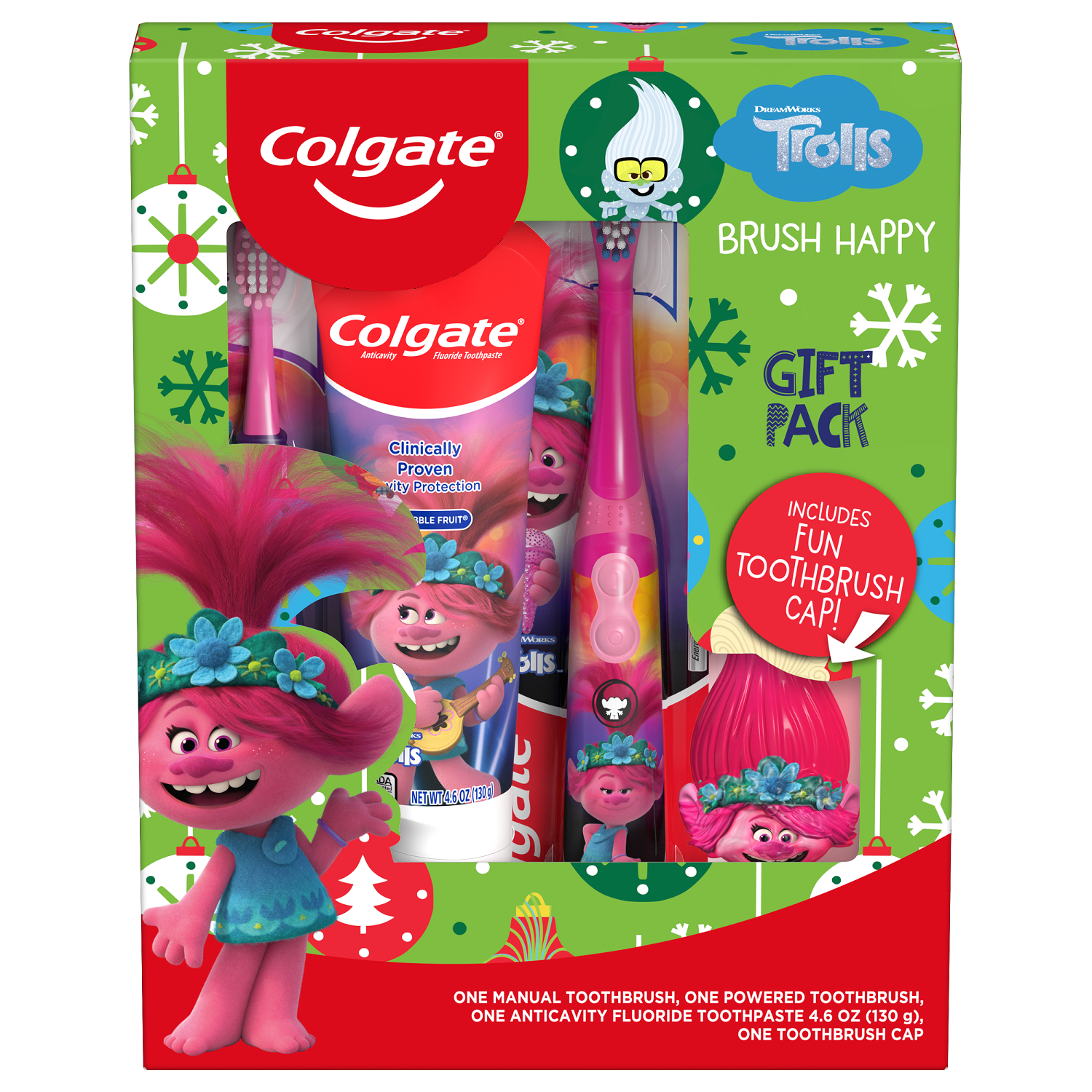 Colgate Kids Toothpaste Gift Set, Fruit Flavor Trolls, 4 Pack - image 3 of 5