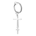 thumbnail image 1 of Non Piercing Earring Unisex Fashion Clip on Earring Dangle Hoop Earring, 1 of 10