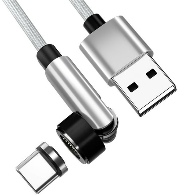 Lksixu Magnetic Data Cable USB Adapter Type-C Connector Support USB Charge Mobile Phone Laptops Tablets charging cable Electronics for Home Office School