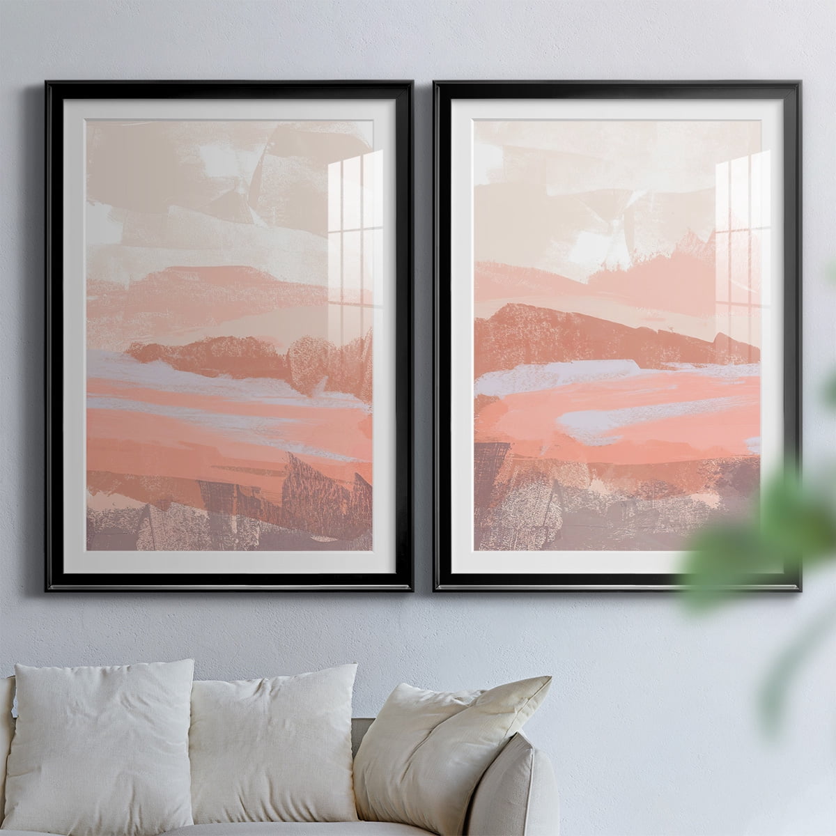 Wexford Home Dusty Desert I Premium Framed Print, 18.5" x 24.5" - Ready to Hang, Black (Set of 2)