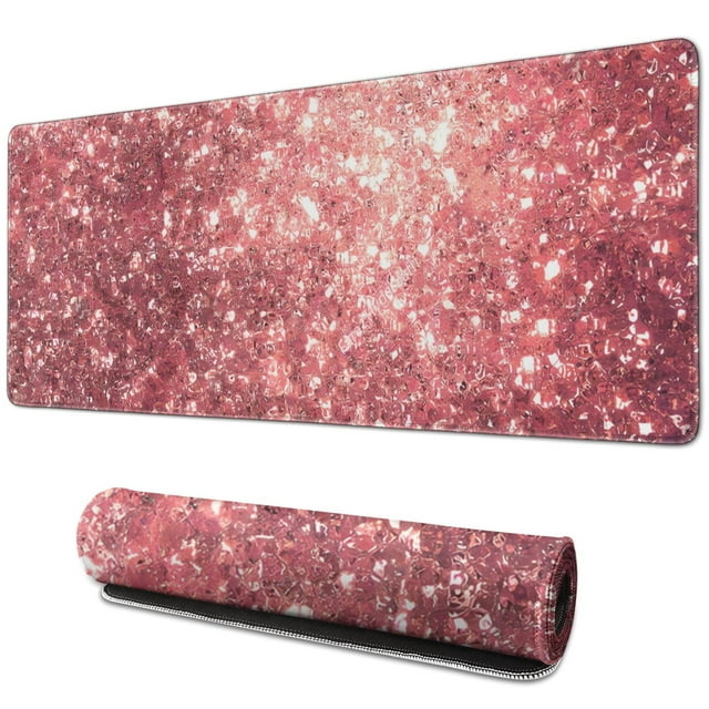 Transform Your Work Area with an Inspirational Quote Pink Mouse Pad - Large Desk Mat, Keyboard pad, Laptop Protector - Perfectly Cute Pink Desk Accessories