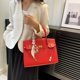 thumbnail image 3 of Bolso Kelly con patrón de Litchi para mujer, nuevo estilo, bolso de platino portátil de alta gama, bolso de mano versátil para ir al trabajo, 2024, 3 of 5