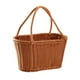 thumbnail image 2 of Cesta tejida a mano, cesta de almacenamiento, cesta organizadora multiusos impermeable, cesta de compras para verduras, frutas, bocadillos, pan, 30x15x17 cm, 2 of 9