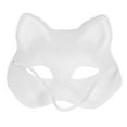 thumbnail image 4 of Adult White Unpainted Mask for DIY Drawing  Party, Pack of 5, 4 of 7