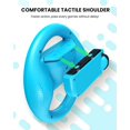 thumbnail image 3 of Volante compatible con Nintendo Switch Wheel, accesorios de uso familiar compatibles con los controladores JoyCon de Switch, paquete de 2 (azul y rojo), 3 of 5