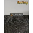 thumbnail image 2 of Vinyl Crocodile Crock Fake Leather Upholstery 54" Wide Sold by The Yard (Ebony Black), 2 of 5