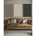 thumbnail image 4 of SHENIFY large 24x36in3pcs Natural Framed Mid-Century Modern Wall Art Minimalist Abstract Boho Neutral Line Wall Decor Geometric Artwork Kitchen Hallway, 4 of 5
