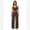 Brown, variant on IBTOM CASTLE Womens Workout Sets 2 Piece Spaghetti Straps Crop Top Straight Leg Yoga Pants Yoga Pilates Outfits S Brown