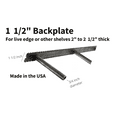 thumbnail image 3 of Sheppard Brackets 1 1/2" Floating Shelf Bracket, 3 of 5