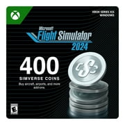 Microsoft Flight Simulator 2024 - 400 Simverse Coins - Xbox One, Xbox Series X|S, Windows 10 [Digital]