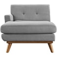 thumbnail image 2 of Modway Engage Left-Facing Upholstered Fabric and Wood Chaise in Expectation Gray, 2 of 5
