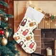 thumbnail image 5 of Russian Nesting Doll Christmas Stocking 18 in Hanging Stocking with White Cuff, X-mas Stocking for Family Holiday Party Decorations, 3 Pack, 5 of 6