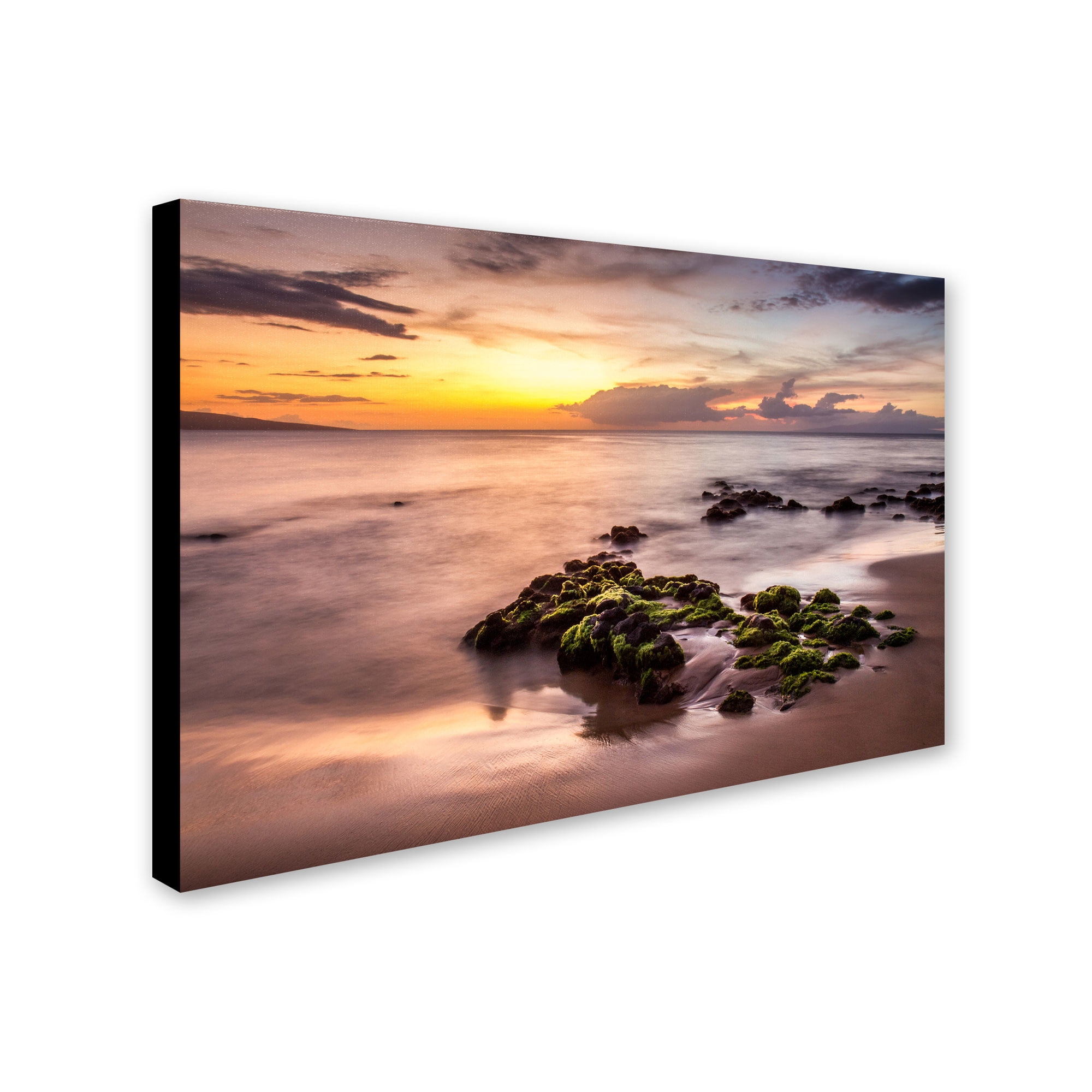 Trademark Fine Art "Wailea Sunset" Canvas Art by Pierre Leclerc