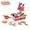 Red, variant on Magnetic Pretend Play Pizza Cutting Toy Set, Kids Toddler Sliceable Fake Topping Pizza Food Playset, Preschool Educational / Learning Toys, Imaginative Pizza Chef Role Play Kit for Boys Girls Ages 3+