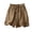 X-9Khaki, variant on YMNXA Women's Summer Shorts Drawstring Elastic Waist Solid Color Hollow Out Lace Breathable Comfortable Shorts With Pockets For Casual Daily Wear,Khaki,M