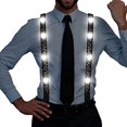 thumbnail image 2 of LINLIN Light up Men's LED Suspenders and LED Tie for Festival Party Supplies, 2 of 8