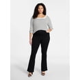 thumbnail image 2 of Terra & Sky Women's Plus High Rise Bootcut Jeans, Sizes 16W-28W, 2 of 5