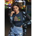 thumbnail image 2 of Cinco De Mayo Sombrero Cactus Shaped T-Shirt Women -Image by Shutterstock, Female Medium, 2 of 4