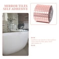 thumbnail image 3 of Raindrops Adhesive Mirror Tiles Roll for Kitchen Bathroom Wall Decor and Bar Design Easy to Install, 3 of 7