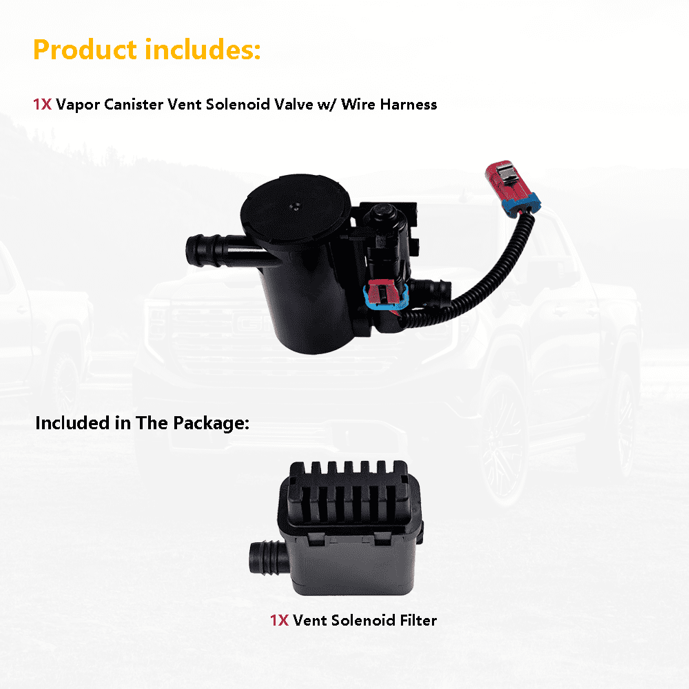 Evap Canister Vent Solenoid Valve Vapor Canister Purge Valve P0449 | Fit for Chevrolet Silverado GMC Sierra 1500 2500 3500 HD Classic | OE 19207763 911-237 10357992 CVS34 214-2082