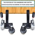 thumbnail image 5 of Universal Desk Mount For Racing Sim Shifter & Handbrake Compatible With Logitech G Driving Force Shifter, Thrustmaster TH8A Shifter & TSS Handbrake,Fanatec ClubSport Shifter & Handbrake,USB Handbrake, 5 of 5