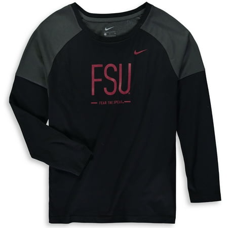 Nice Girl - Florida State Seminoles Nike Girls Youth Tailgate Long Sleeve T-Shirt - Black