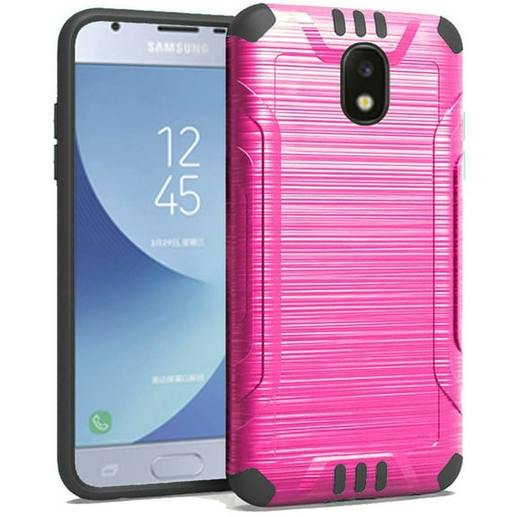 GSA Brushed Hybrid Case Hot Pink For Samsung Galaxy J3 (2018), J337,