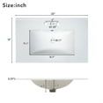 thumbnail image 4 of Huisuilinss 30 Inch Bathroom Vanity with Ceramic Sink, Bathroom Vanity Cabinet with 2 Doors and Drawers, Wooden Bathroom Sink Cabinet,Adjustable Shelves, Bathroom Vanities For Apartment, Dormitory, 4 of 8