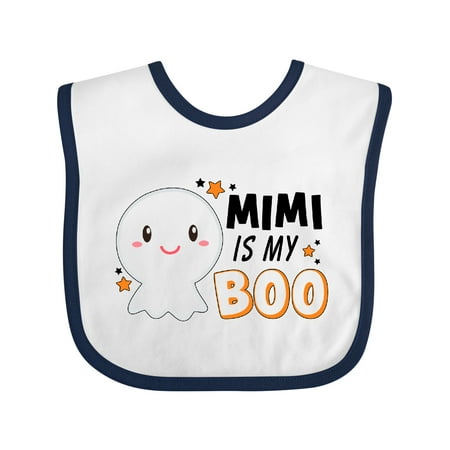 

Inktastic Mimi is My Boo with Cute Ghost Gift Baby Boy or Baby Girl Bib