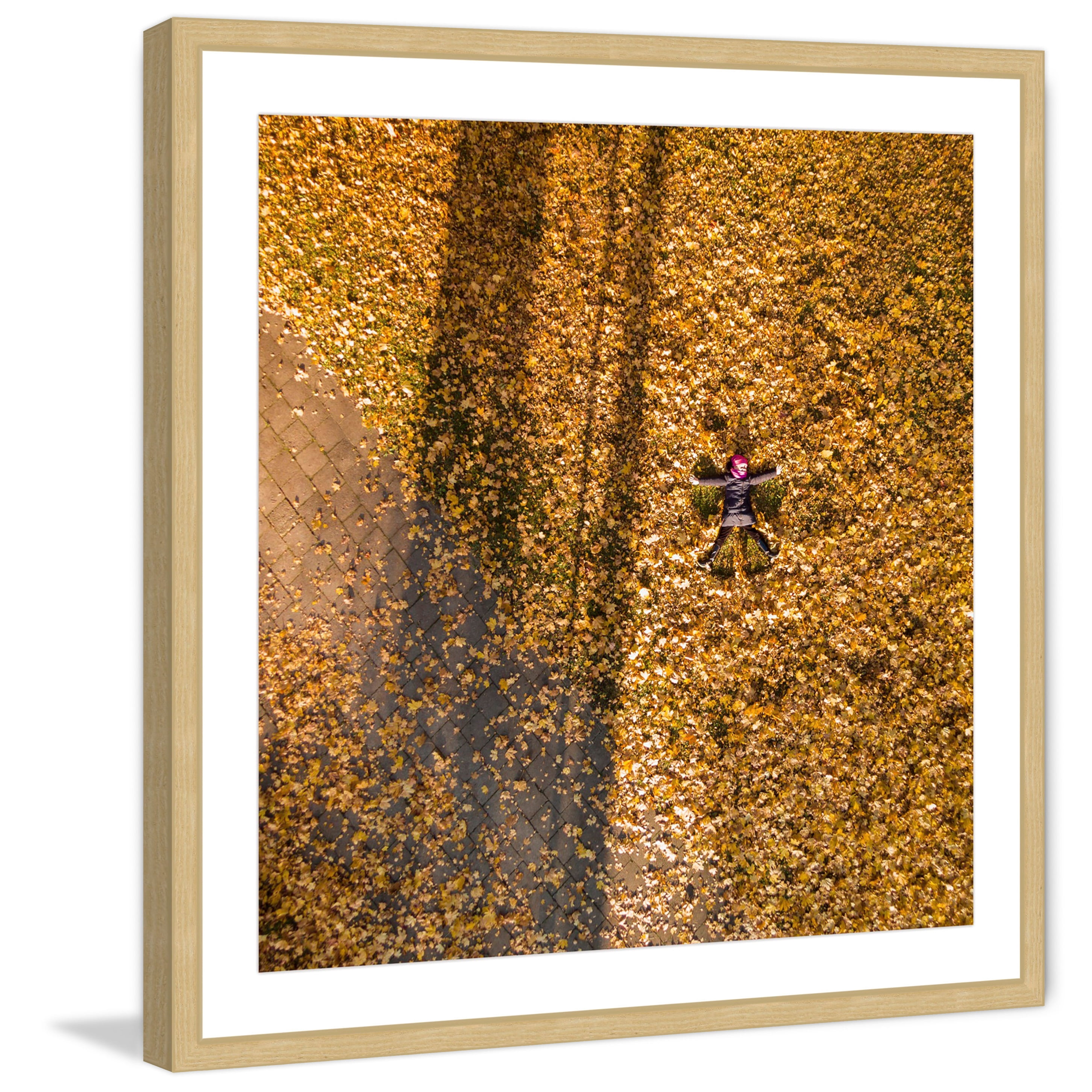 Marmont Hill "Leaf Angel" By Karolis Janulis Framed Painting Art Print, 32.0" x 1.5"