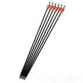 thumbnail image 3 of 24pcs 7.8mm Carbon Arrows Replaceable Tip Plastic Feather For Compound/Recurve Bow, 3 of 7