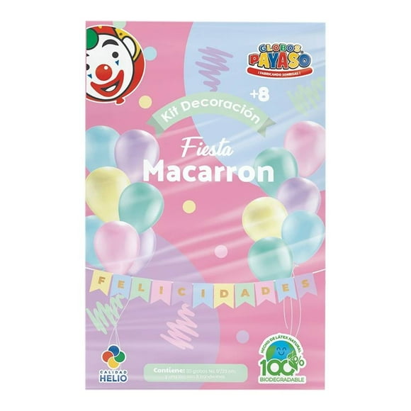 Kit de Globos Globos Payaso Fiesta Macarron 31 piezas