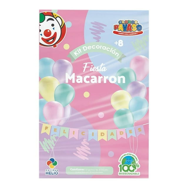 Kit de Globos Globos Payaso Fiesta Macarron 31 piezas