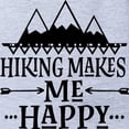 thumbnail image 2 of CafePress - Hiking Makes Me Happy - Cute Infant Baby Football Bodysuit, 2 of 3