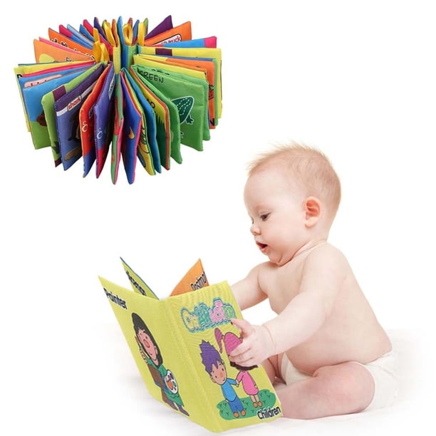 Gwong Juguete Desarrollo de inteligencia para bebés infantiles Libro de tela de tela Early Cognice Toy Gwong 21437