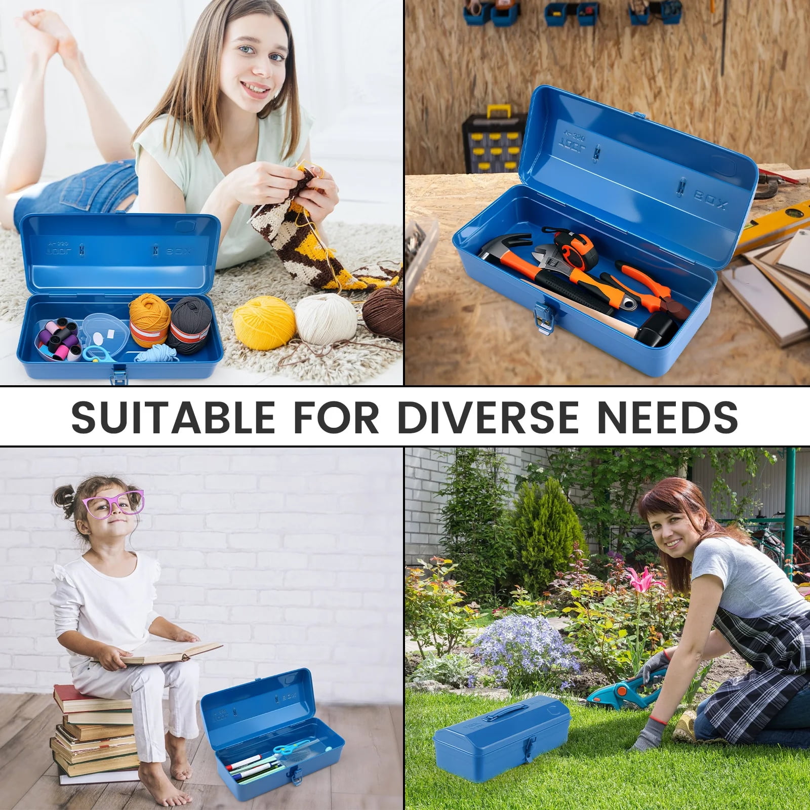 Metal Tool Organizers Box Secure Locking Systems Multi Compartment Storage For DIYer Projects And Construction Sites
