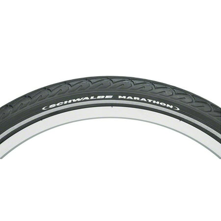 Schwalbe Marathon Tire, 20x1.5 Wire Bead Black with Reflective Sidewall and GreenGuard (Best Schwalbe Mtb Tire)