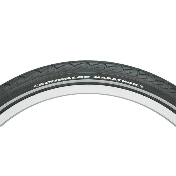 Schwalbe Marathon Tire 20x1.5 Wire Bead Black with Reflective Sidewall