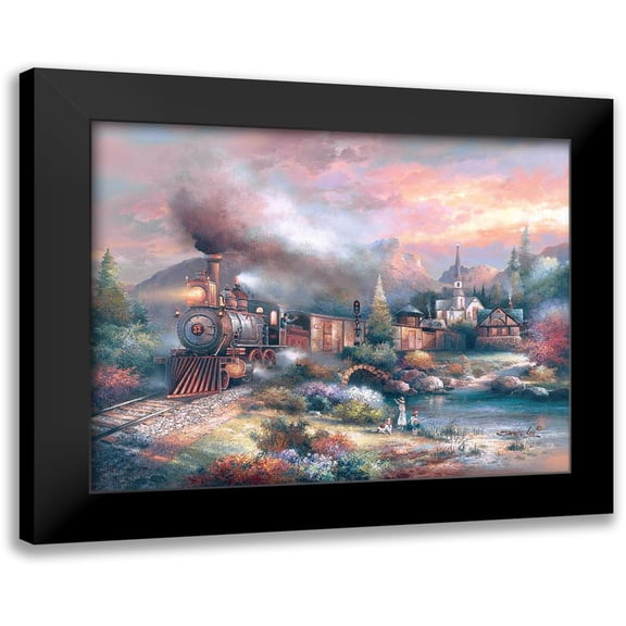 Lee, James 14x12 Black Modern Framed Museum Art Print Titled - Maryland Mountain Express