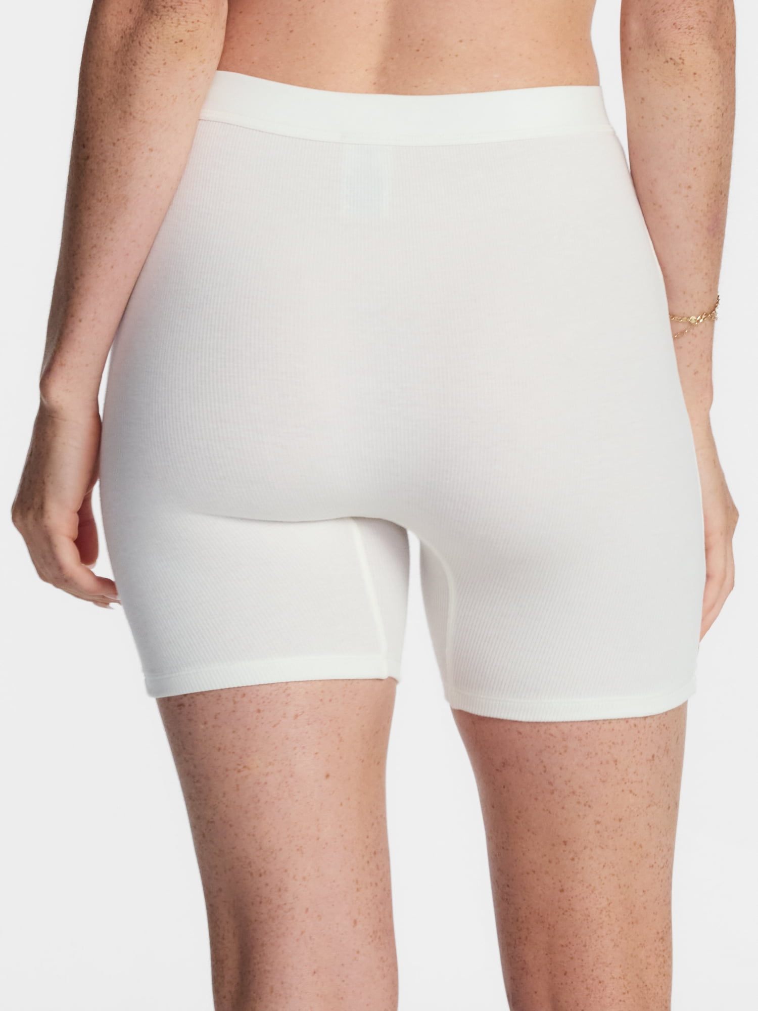 No Boundaries Cotton Stretch Ribbed Boxer Short Panties, Women's XS-XXXL