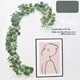 thumbnail image 5 of Adorno de pared verde artificial, adorno de pared con flores de plástico, decoración de pared verde artificial, arte de pared con plantas de hojas grandes, decoración fácil para el hogar,, 5 of 9