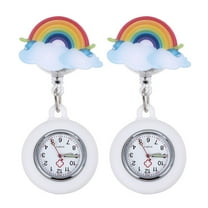 Milisten 2Pcs Nurse Watch for Medical Use with Waterproof and Luminous Pointer in Assorted Color for Doctors and Nurses