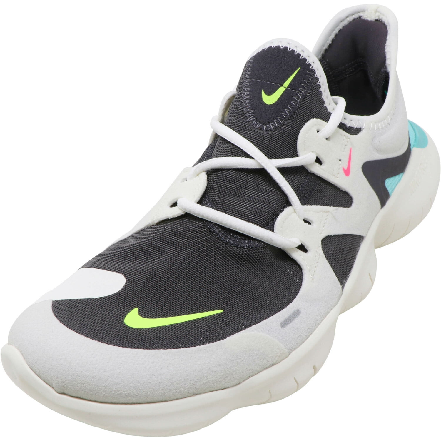 Nike Women s Free Rn 5.0 Sail Volt Thunder Grey Ankle High Running 7.5M Walmart