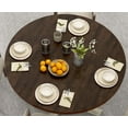 thumbnail image 3 of ChVans 47" Round Dining Table for 4 People, Rustic Farmhouse Wooden Round Table for Kitchen Living Roon Dinning Room, 3 of 9