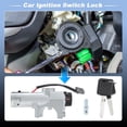 thumbnail image 3 of Cilindro de bloqueo de encendido Unique Bargains No.D8700ZW80A/D8700EL50A para Nissan Versa 2007-2012 para Nissan Sentra 2013-2019 cilindro de interruptor de encendido con 2 llaves, 3 of 7