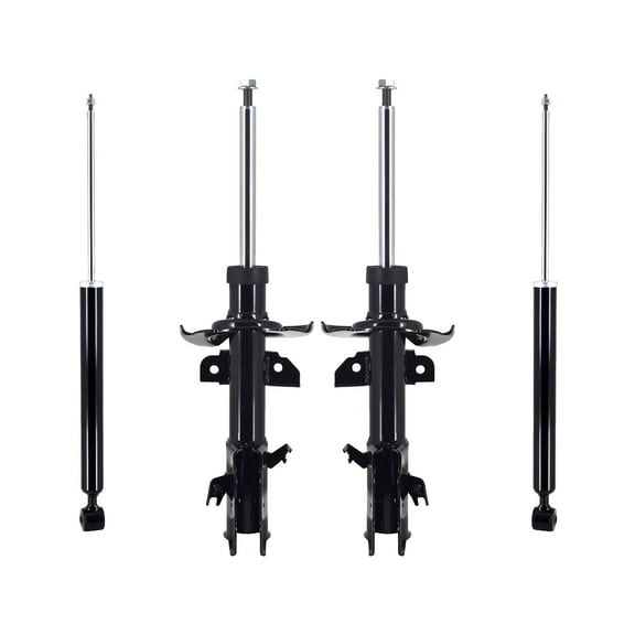 Set 4 Front Suspension Strut Assembly-Rear Shock Absorber For 2011-2014 Mazda 2