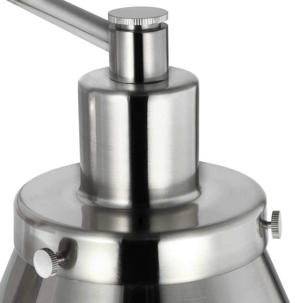 P710085-031-Progress Lighting-Hinton - Wall Brackets Light - 1 Light - Cone Shade in Coastal style - 8.25 Inches wide by 9.63 Inches high-Black Finish