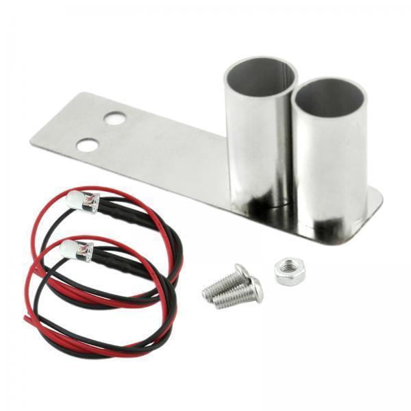 3x Tubo de de Simulación de Coche RC 1:10, Garganta Trasera de Metal para Vehículos HSP 94123 , Modelo de Accesorios para 3 piezas